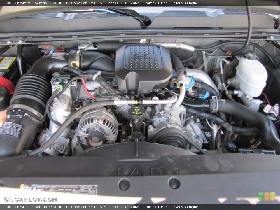 6.6 Liter OHV 32-Valve Duramax Turbo-Diesel V8 Engine for the 2009 Chevrolet Silverado 3500HD #52429251