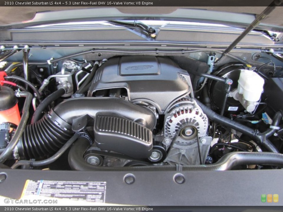 5.3 Liter Flex-Fuel OHV 16-Valve Vortec V8 Engine for the 2010 Chevrolet Suburban #52430211