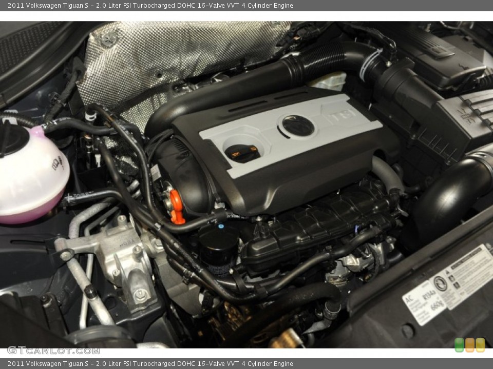 2.0 Liter FSI Turbocharged DOHC 16-Valve VVT 4 Cylinder 2011 Volkswagen Tiguan Engine