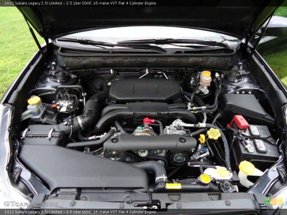 2.5 Liter SOHC 16-Valve VVT Flat 4 Cylinder Engine for the 2011 Subaru Legacy #52436112
