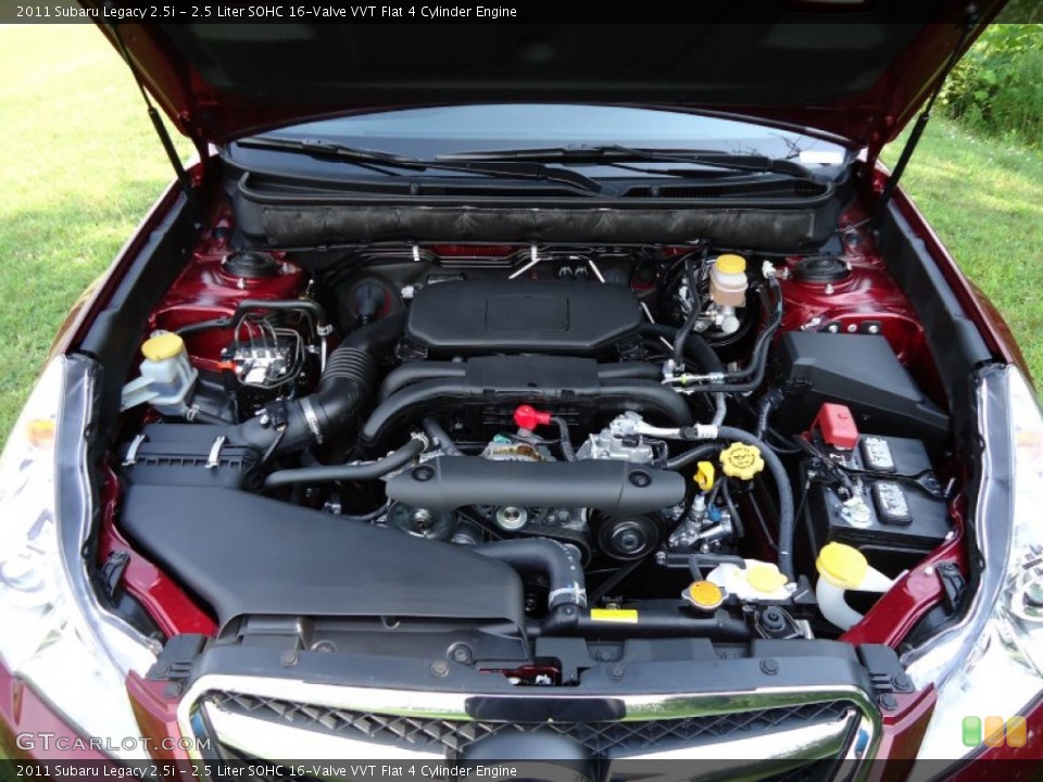 2.5 Liter SOHC 16-Valve VVT Flat 4 Cylinder Engine for the 2011 Subaru Legacy #52436256