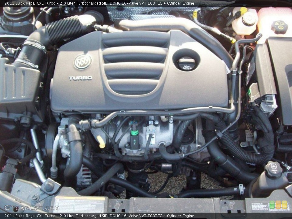 2.0 Liter Turbocharged SIDI DOHC 16-Valve VVT ECOTEC 4 Cylinder Engine for the 2011 Buick Regal #52439428