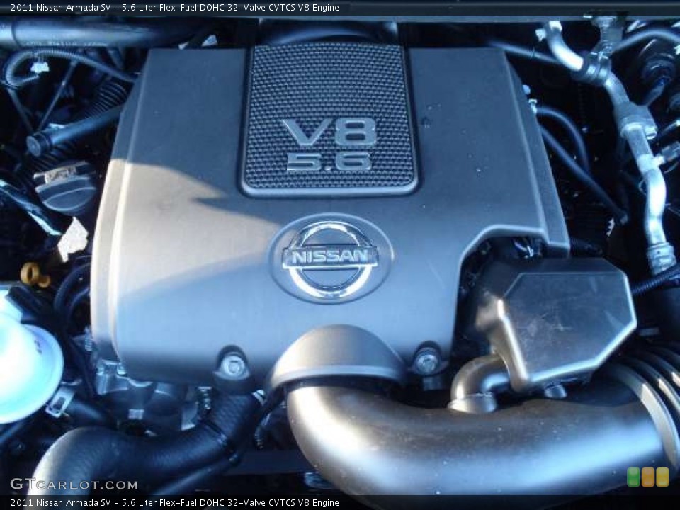 5.6 Liter Flex-Fuel DOHC 32-Valve CVTCS V8 Engine for the 2011 Nissan Armada #52439803
