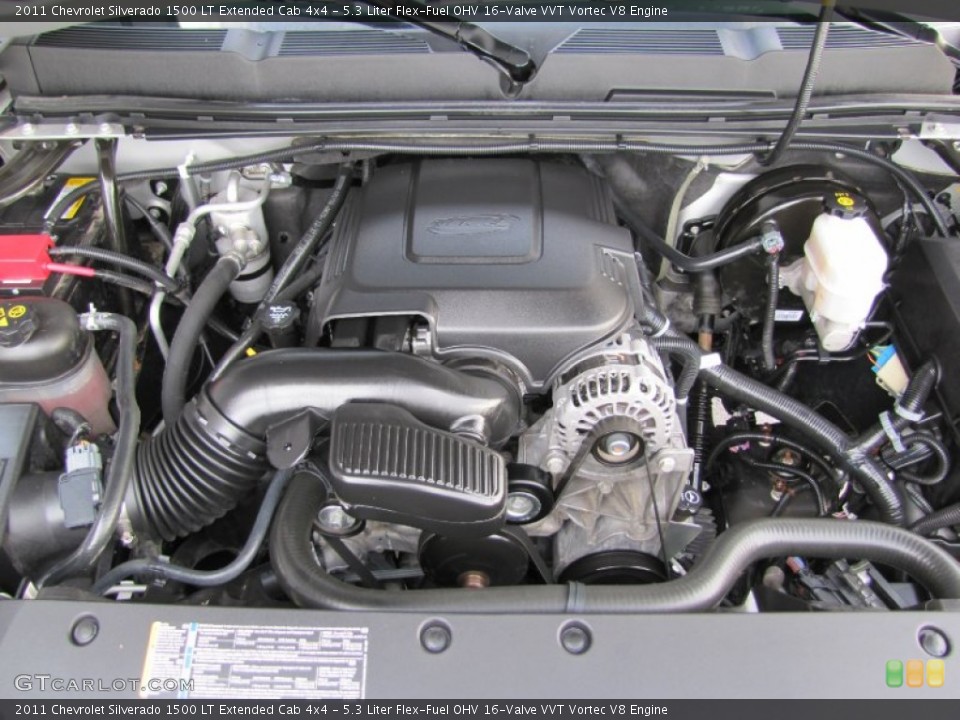 5.3 Liter Flex-Fuel OHV 16-Valve VVT Vortec V8 Engine for the 2011 Chevrolet Silverado 1500 #52449190