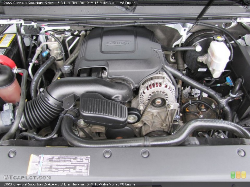 5.3 Liter Flex-Fuel OHV 16-Valve Vortec V8 Engine for the 2009 Chevrolet Suburban #52449658