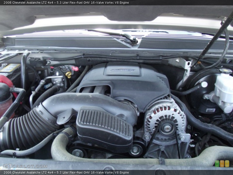 5.3 Liter Flex-Fuel OHV 16-Valve Vortec V8 Engine for the 2008 Chevrolet Avalanche #52471262