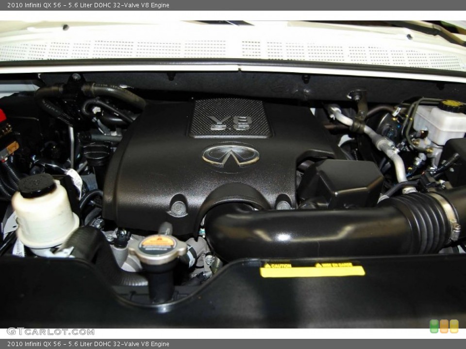 5.6 Liter DOHC 32-Valve V8 2010 Infiniti QX Engine