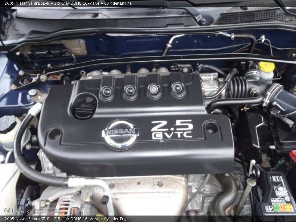 2.5 Liter DOHC 16-Valve 4 Cylinder 2005 Nissan Sentra Engine