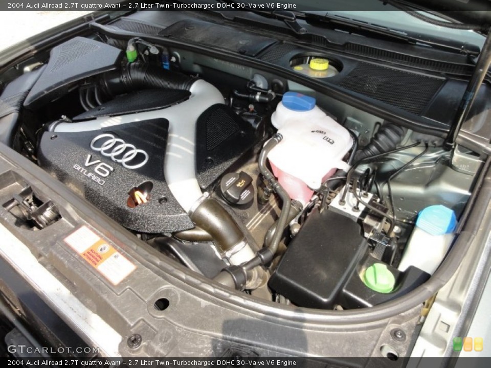 2.7 Liter Twin-Turbocharged DOHC 30-Valve V6 Engine for the 2004 Audi Allroad #52488412