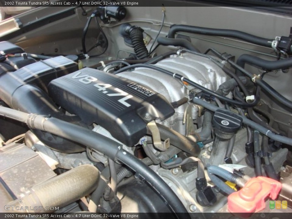 4.7 Liter DOHC 32-Valve V8 Engine for the 2002 Toyota Tundra #52497518