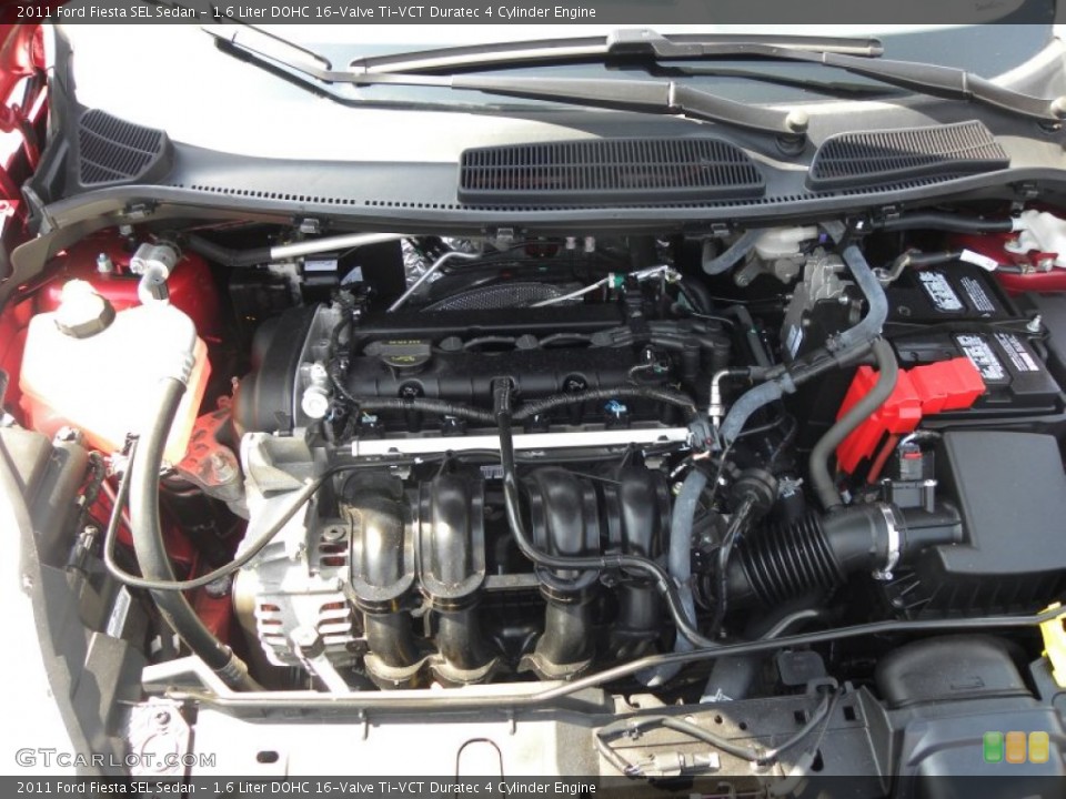 1.6 Liter DOHC 16-Valve Ti-VCT Duratec 4 Cylinder Engine for the 2011 Ford Fiesta #52503657