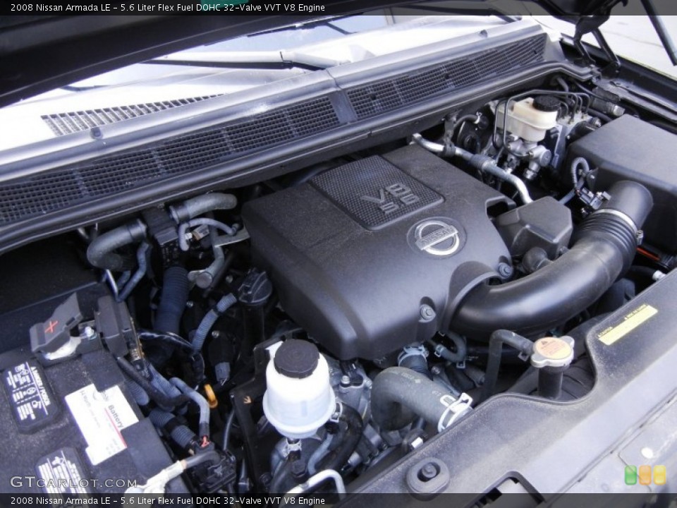 5.6 Liter Flex Fuel DOHC 32-Valve VVT V8 Engine for the 2008 Nissan Armada #52506816