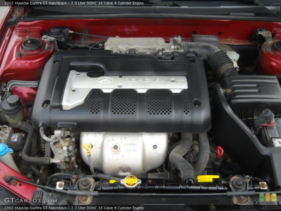 2.0 Liter DOHC 16 Valve 4 Cylinder Engine for the 2002 Hyundai Elantra #52517610