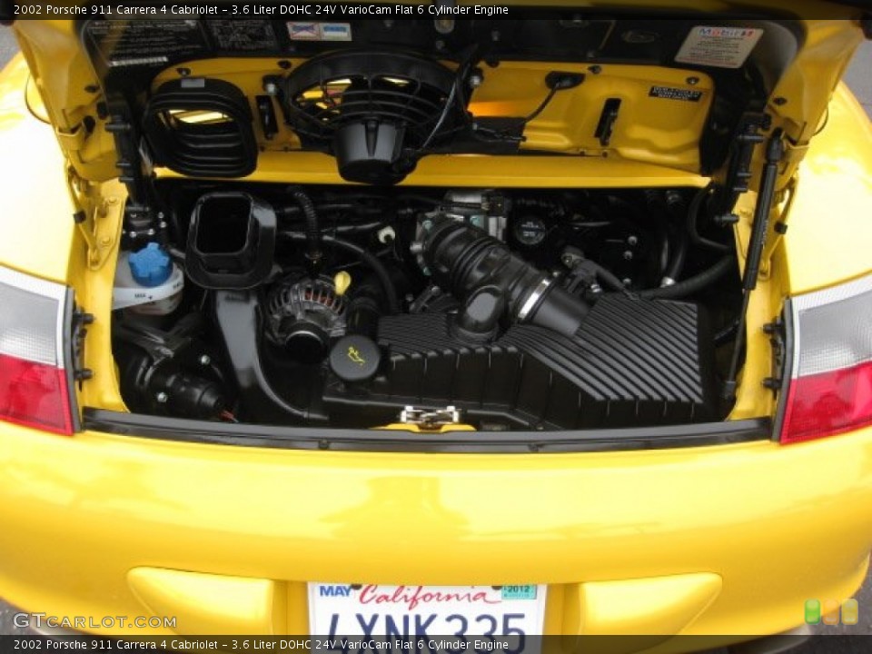 3.6 Liter DOHC 24V VarioCam Flat 6 Cylinder Engine for the 2002 Porsche 911 #52523958