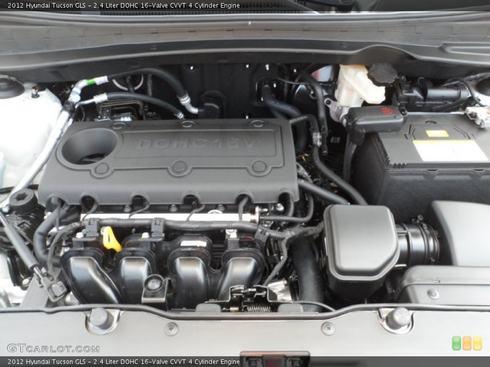 2.4 Liter DOHC 16-Valve CVVT 4 Cylinder Engine for the 2012 Hyundai Tucson #52531866
