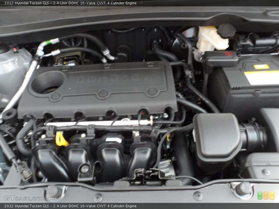 2.4 Liter DOHC 16-Valve CVVT 4 Cylinder Engine for the 2012 Hyundai Tucson #52532445