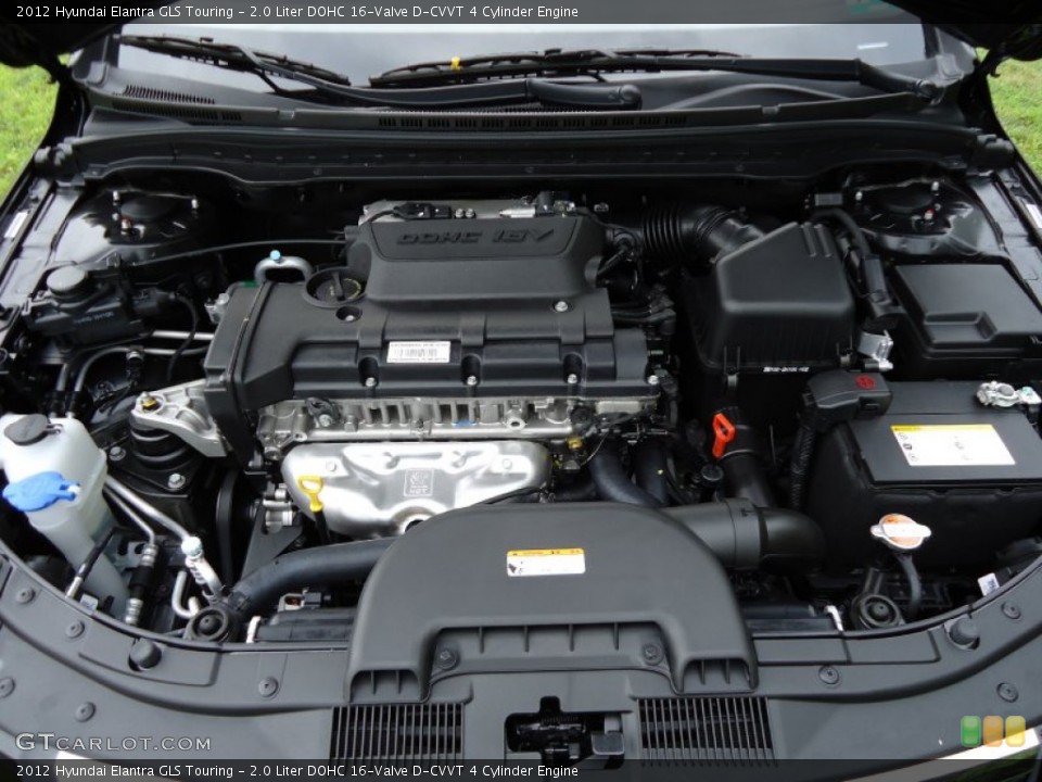 2.0 Liter DOHC 16-Valve D-CVVT 4 Cylinder Engine for the 2012 Hyundai Elantra #52544676