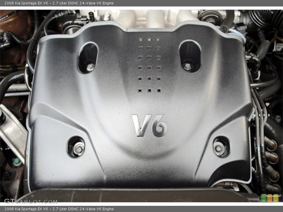2.7 Liter DOHC 24-Valve V6 2008 Kia Sportage Engine