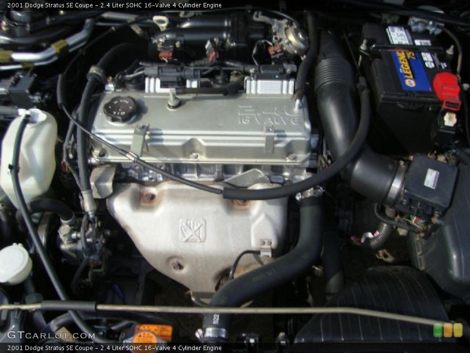 2.4 Liter SOHC 16-Valve 4 Cylinder Engine for the 2001 Dodge Stratus #52576049