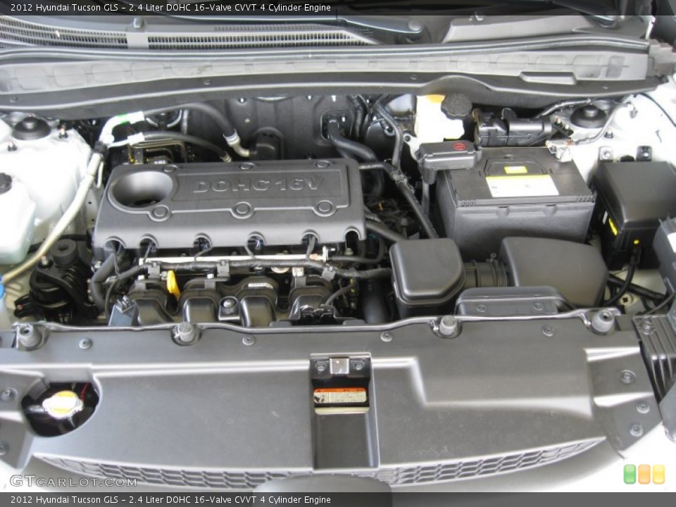 2.4 Liter DOHC 16-Valve CVVT 4 Cylinder Engine for the 2012 Hyundai Tucson #52584107
