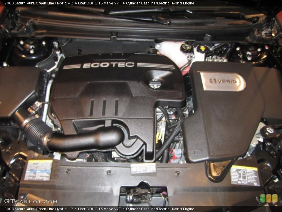 2.4 Liter DOHC 16 Valve VVT 4 Cylinder Gasoline/Electric Hybrid 2008 Saturn Aura Engine