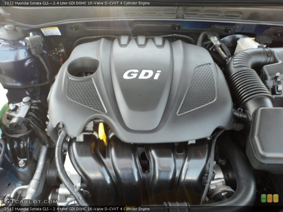 2.4 Liter GDI DOHC 16-Valve D-CVVT 4 Cylinder Engine for the 2012 Hyundai Sonata #52590716