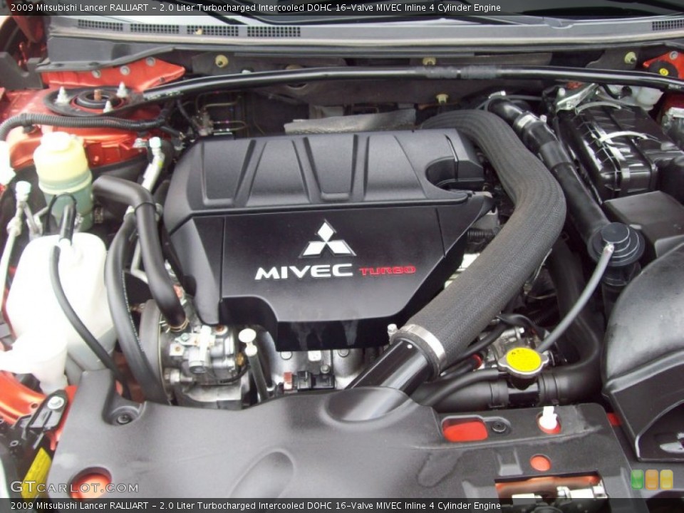 2.0 Liter Turbocharged Intercooled DOHC 16-Valve MIVEC Inline 4 Cylinder Engine for the 2009 Mitsubishi Lancer #52594736