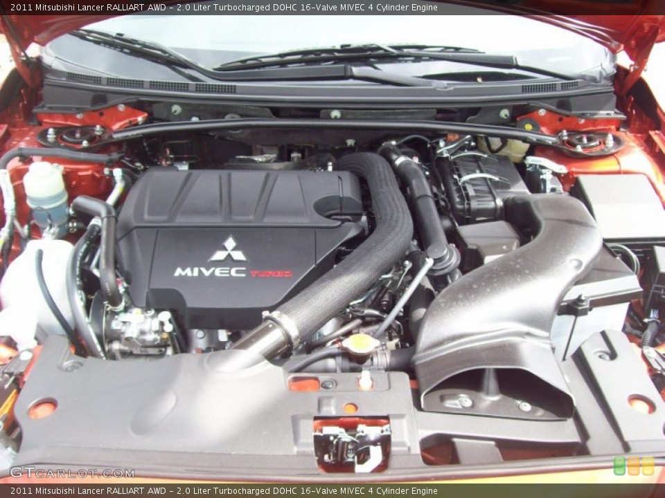 2.0 Liter Turbocharged DOHC 16-Valve MIVEC 4 Cylinder Engine for the 2011 Mitsubishi Lancer #52599989