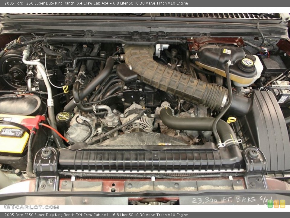 6.8 Liter SOHC 30 Valve Triton V10 Engine for the 2005 Ford F250 Super Duty #52601795