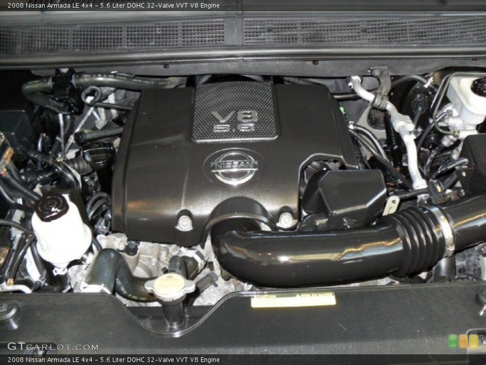5.6 Liter DOHC 32-Valve VVT V8 Engine for the 2008 Nissan Armada #52604522