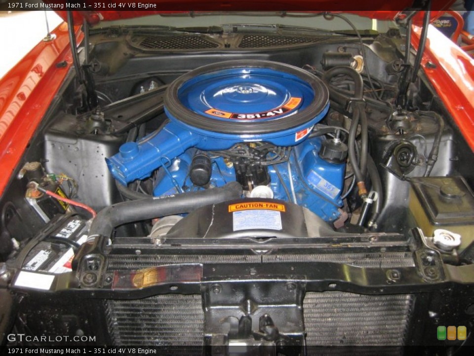 351 cid 4V V8 Engine for the 1971 Ford Mustang #52606118
