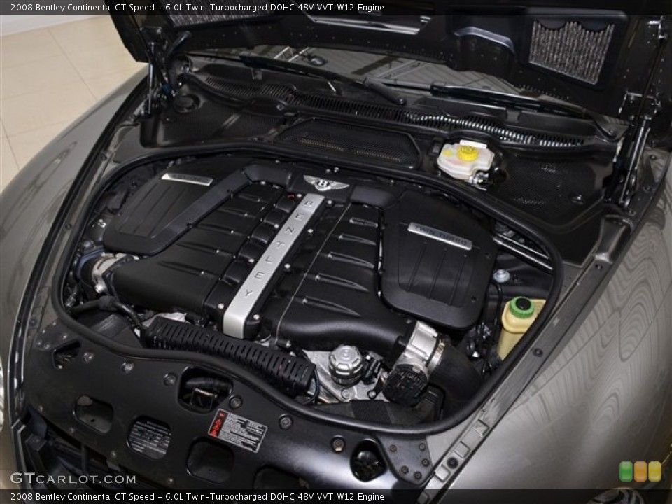 6.0L Twin-Turbocharged DOHC 48V VVT W12 Engine for the 2008 Bentley Continental GT #52619888