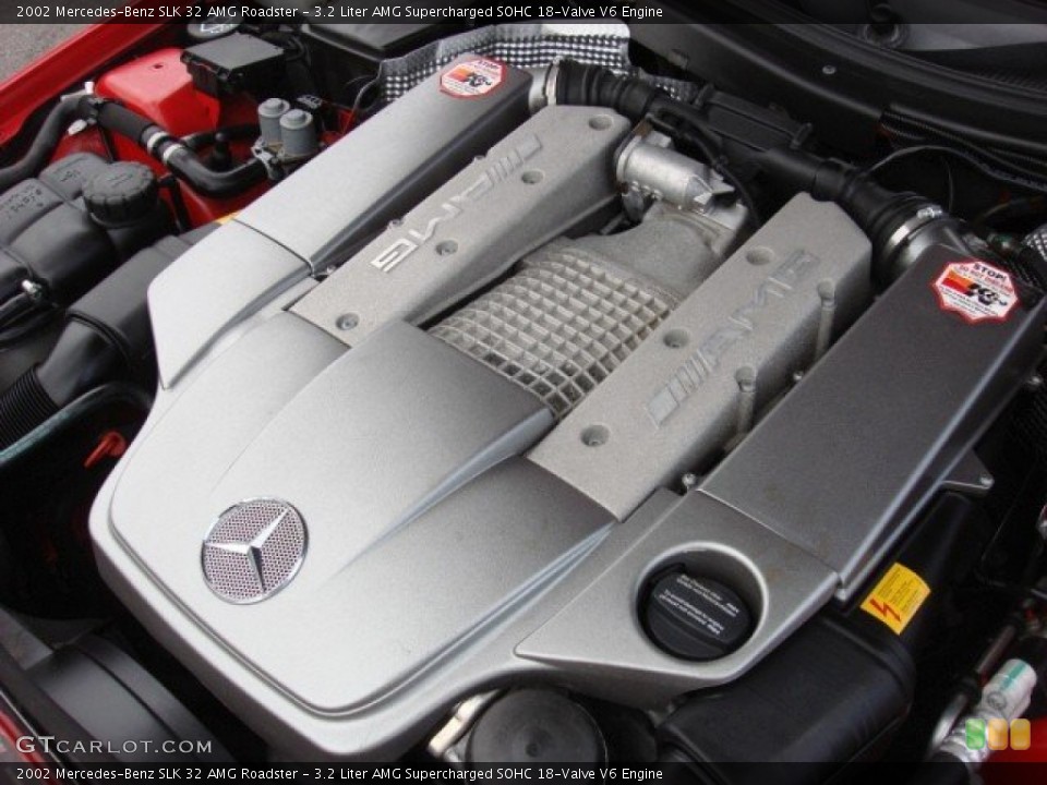 3.2 Liter AMG Supercharged SOHC 18-Valve V6 Engine for the 2002 Mercedes-Benz SLK #52640246