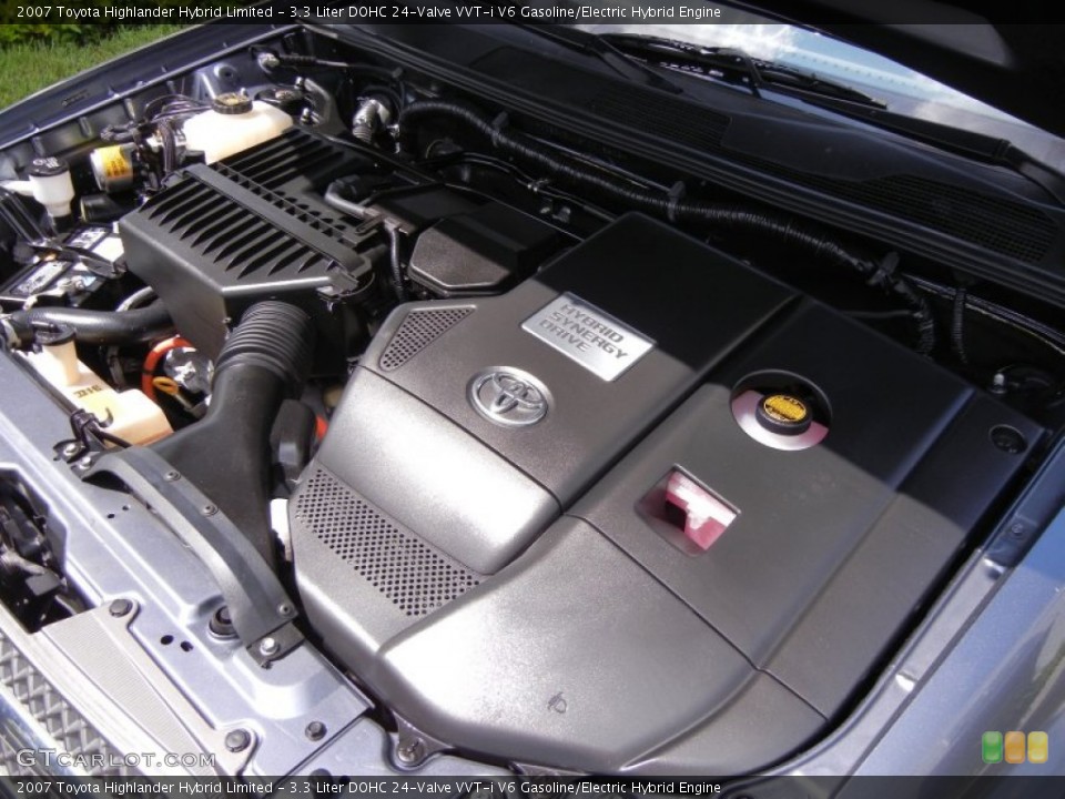 3.3 Liter DOHC 24-Valve VVT-i V6 Gasoline/Electric Hybrid Engine for the 2007 Toyota Highlander #52643213