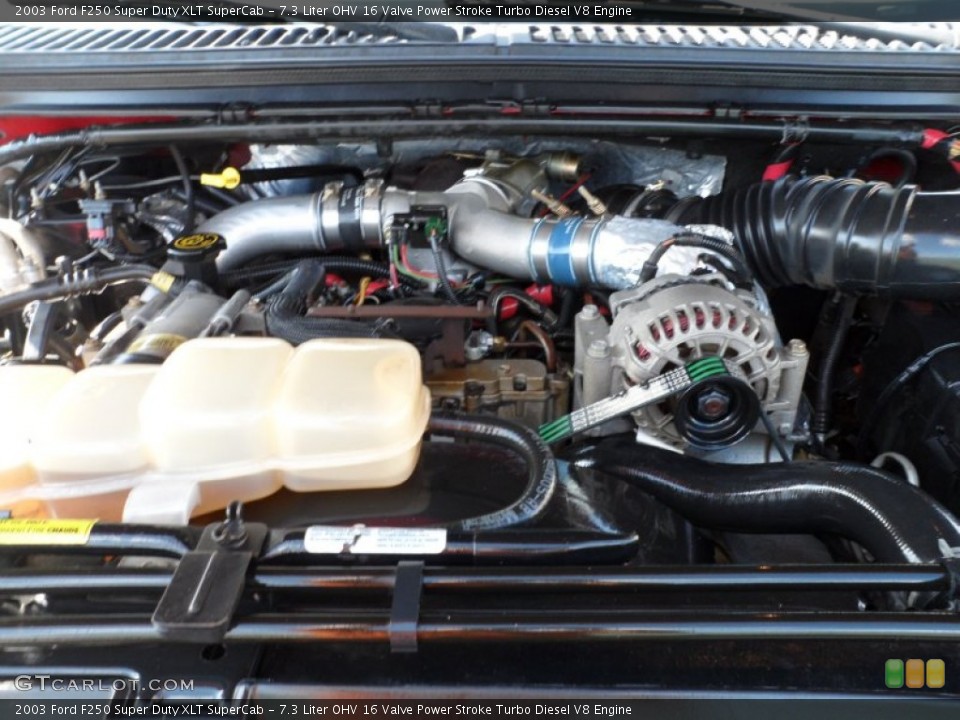 7.3 Liter OHV 16 Valve Power Stroke Turbo Diesel V8 Engine for the 2003 Ford F250 Super Duty #52654724