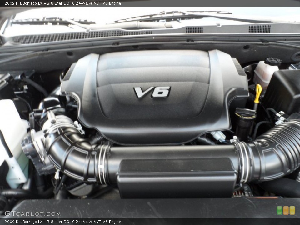 3.8 Liter DOHC 24-Valve VVT V6 Engine for the 2009 Kia Borrego #52655111