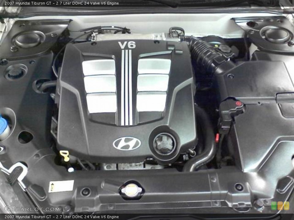 2.7 Liter DOHC 24 Valve V6 Engine for the 2007 Hyundai Tiburon #52683435