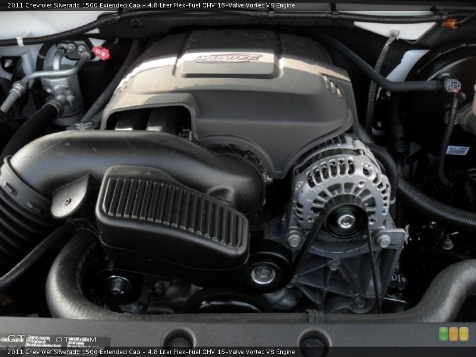 4.8 Liter Flex-Fuel OHV 16-Valve Vortec V8 Engine for the 2011 Chevrolet Silverado 1500 #52684365