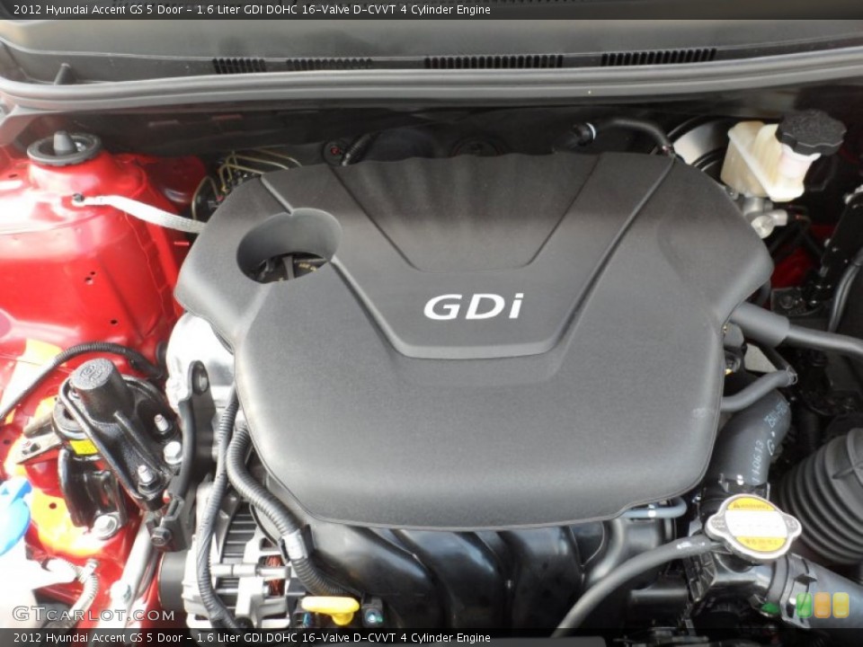 1.6 Liter GDI DOHC 16-Valve D-CVVT 4 Cylinder Engine for the 2012 Hyundai Accent #52692504
