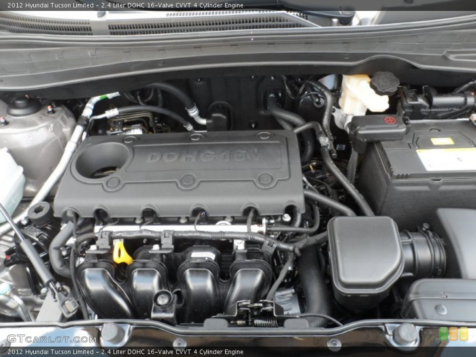 2.4 Liter DOHC 16-Valve CVVT 4 Cylinder Engine for the 2012 Hyundai Tucson #52693695