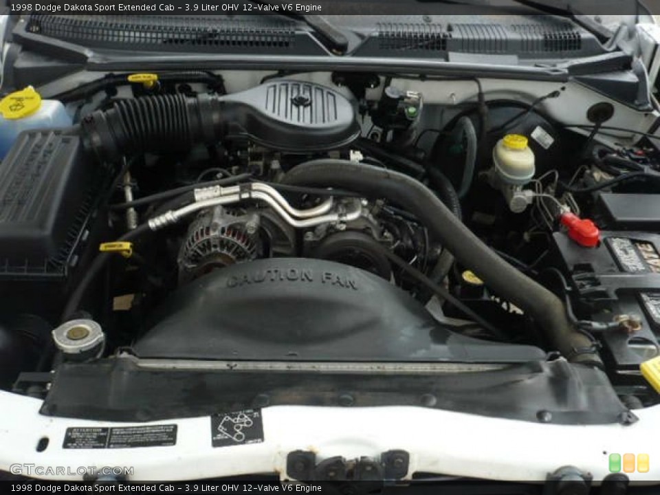 3.9 Liter OHV 12-Valve V6 Engine for the 1998 Dodge Dakota #52697697