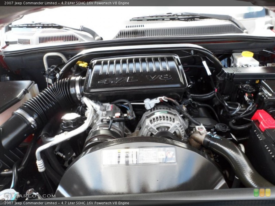 4.7 Liter SOHC 16V Powertech V8 Engine for the 2007 Jeep Commander #52699361