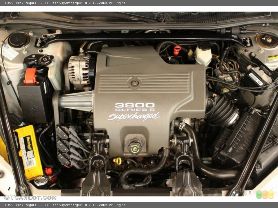 3.8 Liter Supercharged OHV 12-Valve V6 1999 Buick Regal Engine