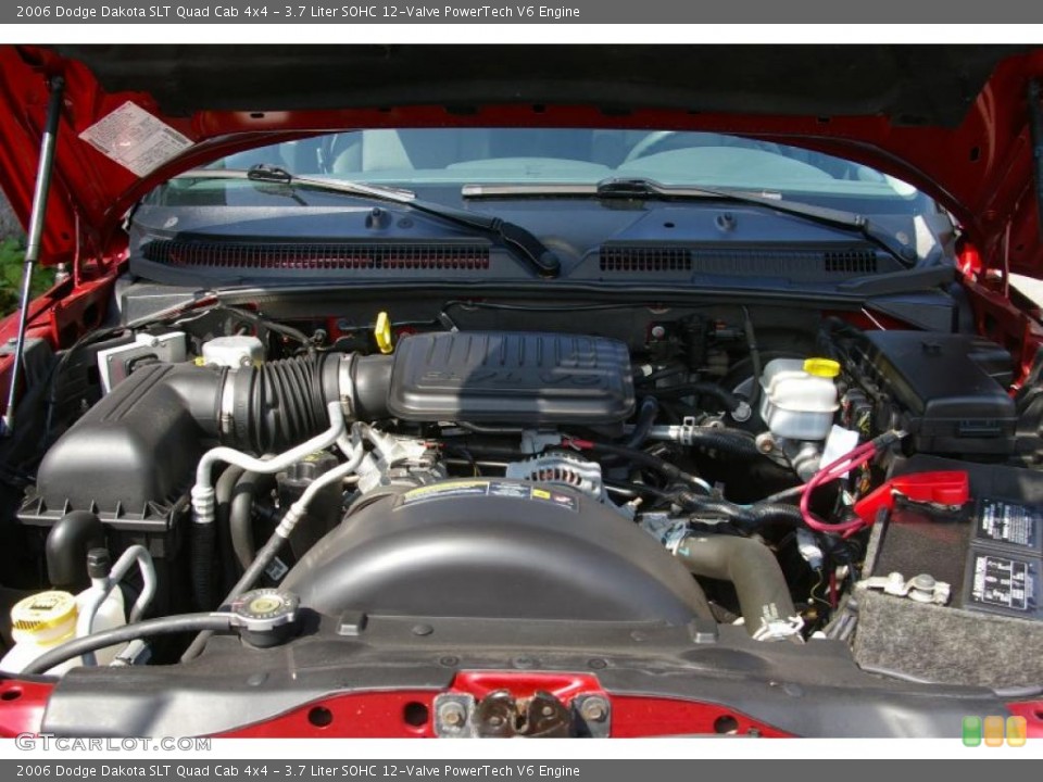 3.7 Liter SOHC 12-Valve PowerTech V6 Engine for the 2006 Dodge Dakota #52736616