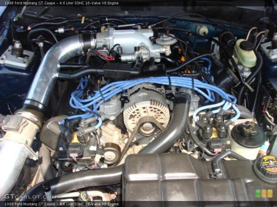 4.6 Liter SOHC 16-Valve V8 Engine for the 1998 Ford Mustang #52744566