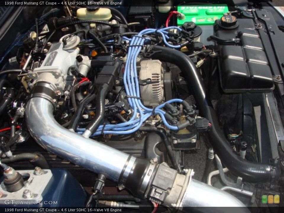 4.6 Liter SOHC 16-Valve V8 Engine for the 1998 Ford Mustang #52744584