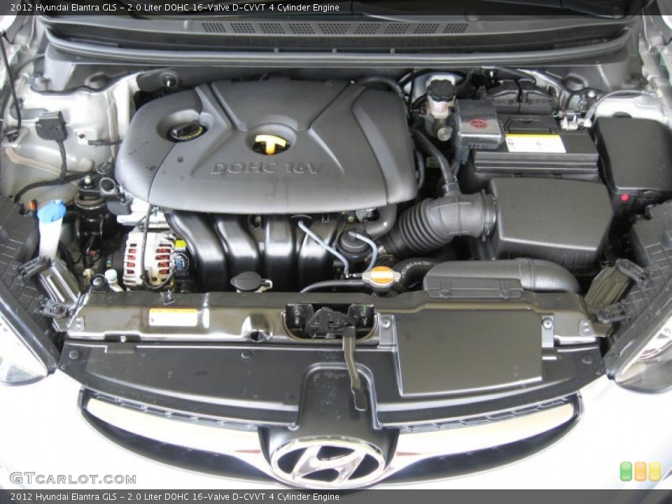 2.0 Liter DOHC 16-Valve D-CVVT 4 Cylinder Engine for the 2012 Hyundai Elantra #52748520
