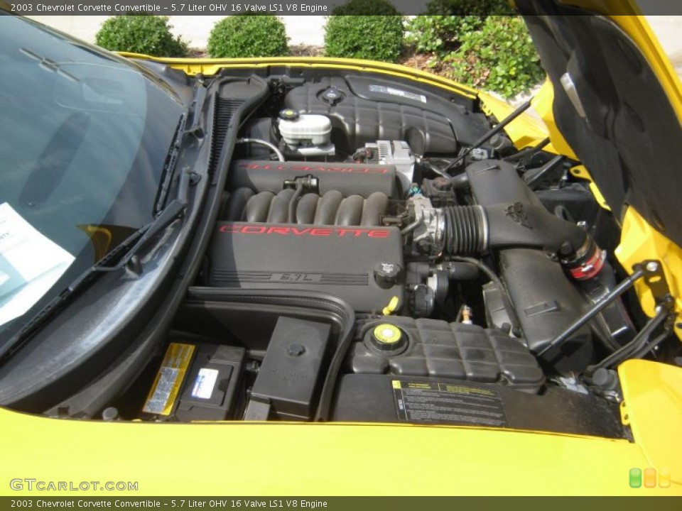 5.7 Liter OHV 16 Valve LS1 V8 Engine for the 2003 Chevrolet Corvette #52751604
