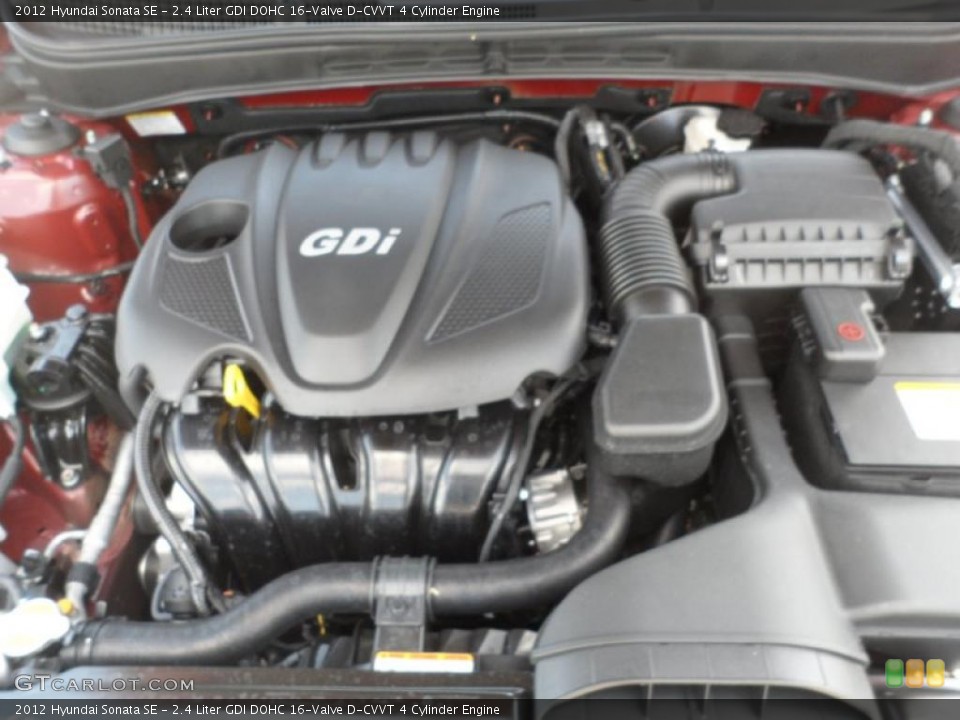 2.4 Liter GDI DOHC 16-Valve D-CVVT 4 Cylinder Engine for the 2012 Hyundai Sonata #52751892