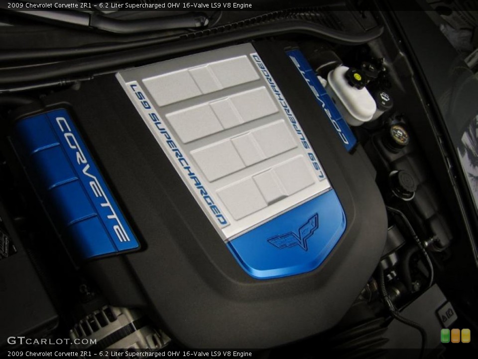 6.2 Liter Supercharged OHV 16-Valve LS9 V8 Engine for the 2009 Chevrolet Corvette #52760376
